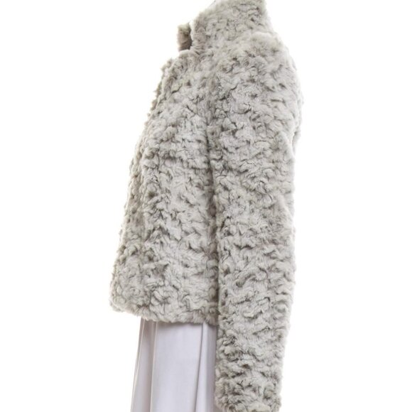 Alice + Olivia gray faux fur evening jacket sz XS - Picture 3 of 7